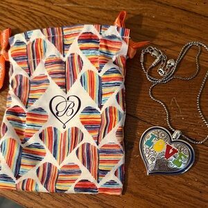 Colorful Heart Pendant Necklace